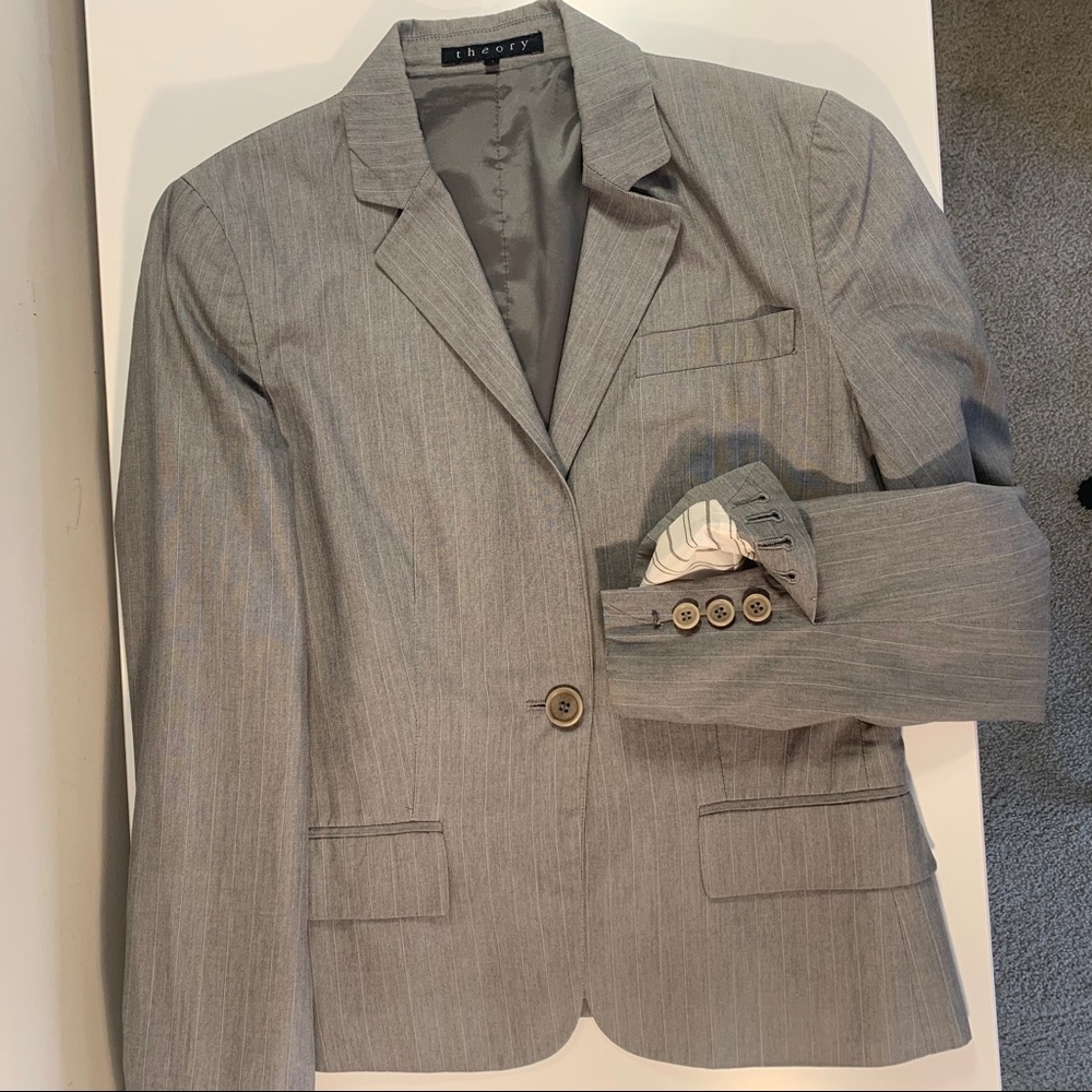 Theory grey blazer